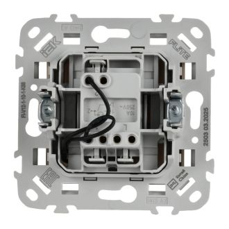 FLITE Выключатель 1-клавишный проходной с индикацией 10А льняной