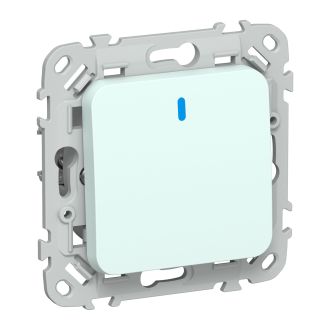 FLITE Выключатель 1-клавишный проходной с индикацией 10А холодный лед