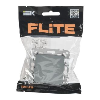 FLITE Выключатель 1-клавишный перекрестный 10А серый