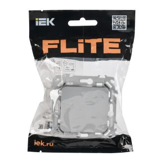 FLITE Выключатель 1-клавишный перекрестный 10А алюминий
