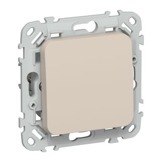 FLITE Выключатель 1-клавишный перекрестный 10А льняной