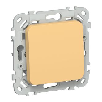 FLITE Выключатель 1-клавишный кнопочный 10А золотарник