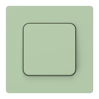 FLITE Выключатель 1-клавишный кнопочный 10А фисташковый