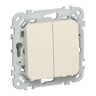 FLITE Выключатель жалюзи 10А сливочный