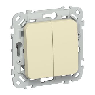FLITE Выключатель 2-клавишный проходной 10А навахо