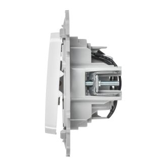 FLITE Выключатель 2-клавишный проходной с индикацией 10А белый