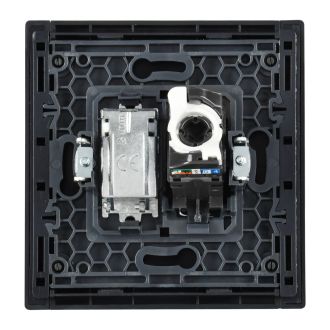 FORTE&PIANO Розетка двойная TV+RJ45 кат.5E черный