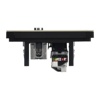 FORTE&PIANO Розетка двойная TV+RJ45 кат.5E металл слоновая кость