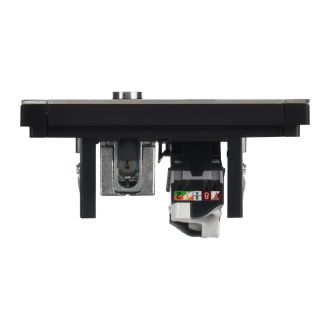 FORTE&PIANO Розетка двойная TV+RJ45 кат.5E металл никель