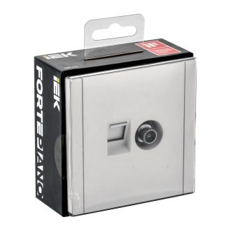 FORTE&PIANO Розетка двойная TV+RJ45 кат.6 белый