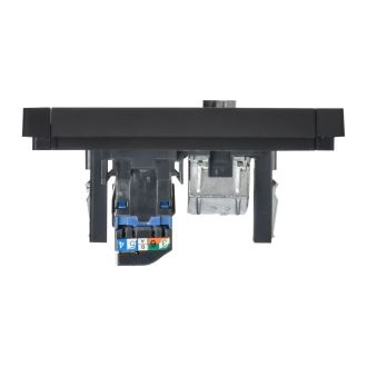 FORTE&PIANO Розетка двойная TV+RJ45 кат.6 черный