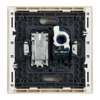 FORTE&PIANO Розетка двойная TV+RJ45 кат.6 ваниль