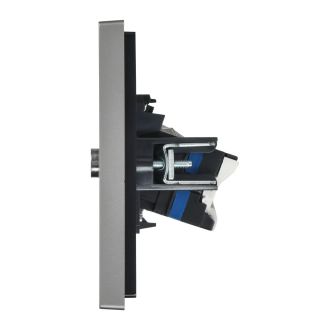 FORTE&PIANO Розетка двойная TV+RJ45 кат.6 сталь
