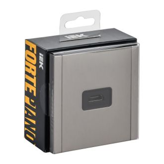 FORTE&PIANO Розетка HDMI металл никель