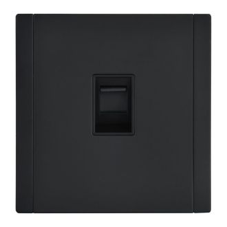 FORTE&PIANO Розетка компьютерная RJ45 кат.5E металл черный