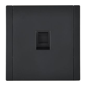FORTE&PIANO Розетка компьютерная RJ45 кат.6 черный