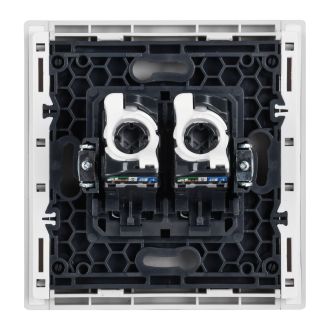FORTE&PIANO Розетка компьютерная двойная RJ45 кат.5E белый