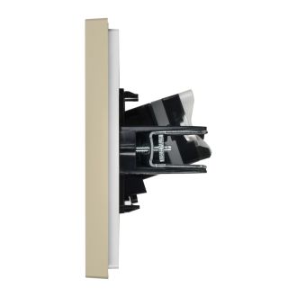 FORTE&PIANO Розетка компьютерная двойная RJ45 кат.5E ваниль