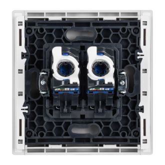 FORTE&PIANO Розетка компьютерная двойная RJ45 кат.6 белый