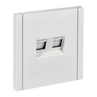 FORTE&PIANO Розетка двойная RJ11+RJ45 кат.5E белый