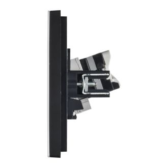 FORTE&PIANO Розетка двойная RJ11+RJ45 кат.5E металл белый