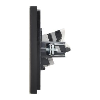 FORTE&PIANO Розетка двойная RJ11+RJ45 кат.5E металл шампань