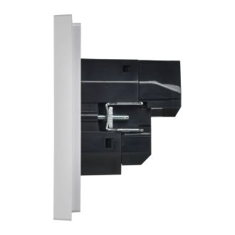 FORTE&PIANO Розетка 1-местная с заземлением с защитными шторками винтовое крепление 16А USB A+C 18Вт белый