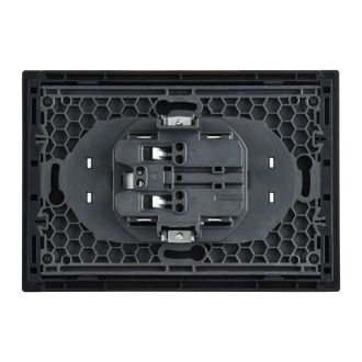 FORTE&PIANO Розетка 2-местная без заземления без защитных шторок безвинтовое крепление 10А металл белый