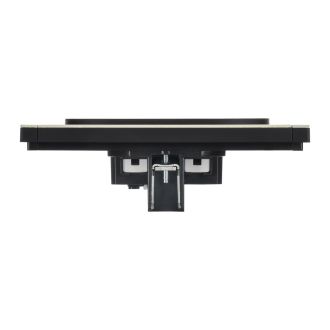 FORTE&PIANO Розетка 2-местная без заземления без защитных шторок безвинтовое крепление 10А металл слоновая кость
