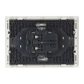 FORTE&PIANO Розетка 2-местная с заземлением без защитных шторок безвинтовое крепление 16А белый