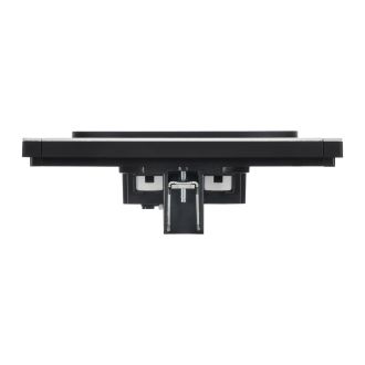 FORTE&PIANO Розетка 2-местная без заземления с защитными шторками безвинтовое крепление 10А металл белый