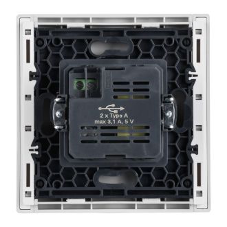 FORTE&PIANO Розетка USB A+A 3,1А белый