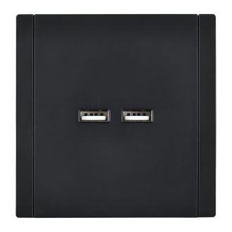 FORTE&PIANO Розетка USB A+A 3,1А черный