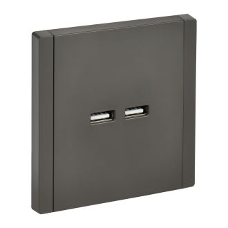 FORTE&PIANO Розетка USB A+A 3,1А серый