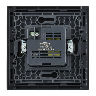 FORTE&PIANO Розетка USB A+A 3,1А серый