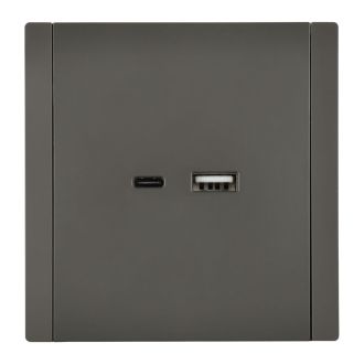 FORTE&PIANO Розетка USB A+C 18Вт серый