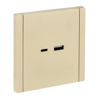 FORTE&PIANO Розетка USB A+C 18Вт ваниль