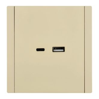 FORTE&PIANO Розетка USB A+C 3,1А ваниль