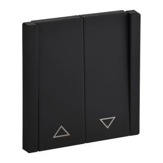 FORTE&PIANO Выключатель жалюзи 10А металл черный