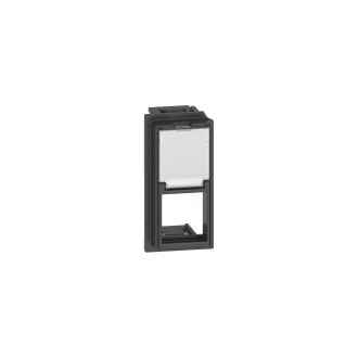 LIVING NOW. Лицевая панель для адаптеров Keystone RJ45 1 модуль.Цвет Черный.