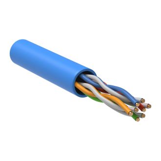 ITK Витая пара U/UTP кат.5E 4х2х24AWG solid PVC синий (305м)