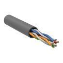 ITK Витая пара U/UTP кат.5E 4х2х24AWG solid LSZH нг(А)-HF серый, бухта 100 м ITK Витая пара U/UTP кат.5E 4х2х24AWG solid LSZH нг(А)-HF серый, бухта 100 м