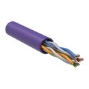 ITK Витая пара U/UTP кат.6 4х2х23AWG solid LSZH нг(А)-HF фиолетовый (305м)