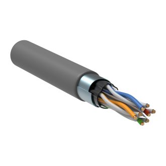 ITK Витая пара F/UTP кат.6 4х2х23AWG LSZH нг(А)-HF серый (305м) РФ/Т