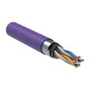 ITK Витая пара F/UTP кат.6 4х2х23AWG solid LSZH нг(А)-HF фиолетовый (305м)