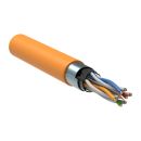 ITK Витая пара F/UTP кат.6 4х2х23AWG solid LSZH нг(А)-HF оранжевый (305м)