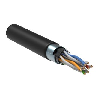 ITK Витая пара F/UTP кат.6 4х2х23AWG solid LDPE черный (305м)
