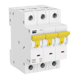Автоматический выключатель M06N 3P C 10А MASTER