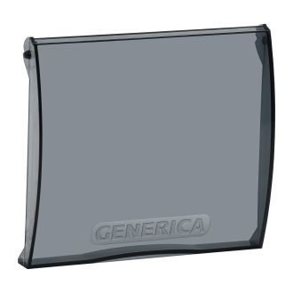 Дверца для корпуса пластикового ЩРН(В)-П-6 черная прозрачная GENERICA