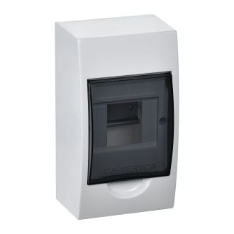 Корпус пластиковый ЩРН-П-4 черная прозрачная дверь IP41 GENERICA